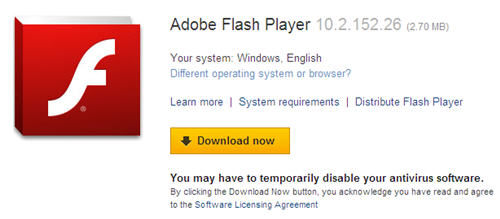 adobe flash player download windows10